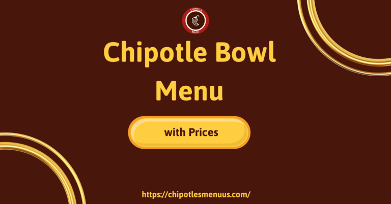 Chipotle Bowl with Prices