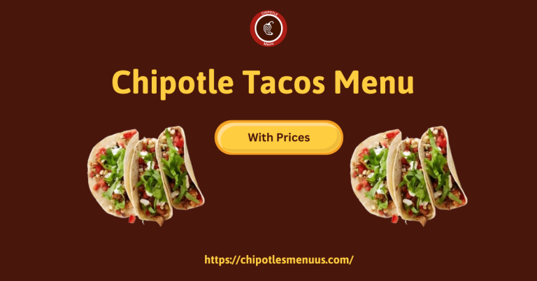 Chipotle Tacos Menu