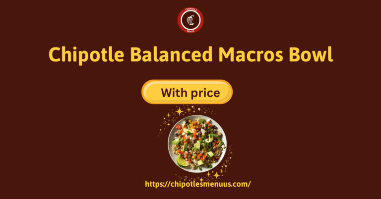 Chipotle Balanced Macros Bowl